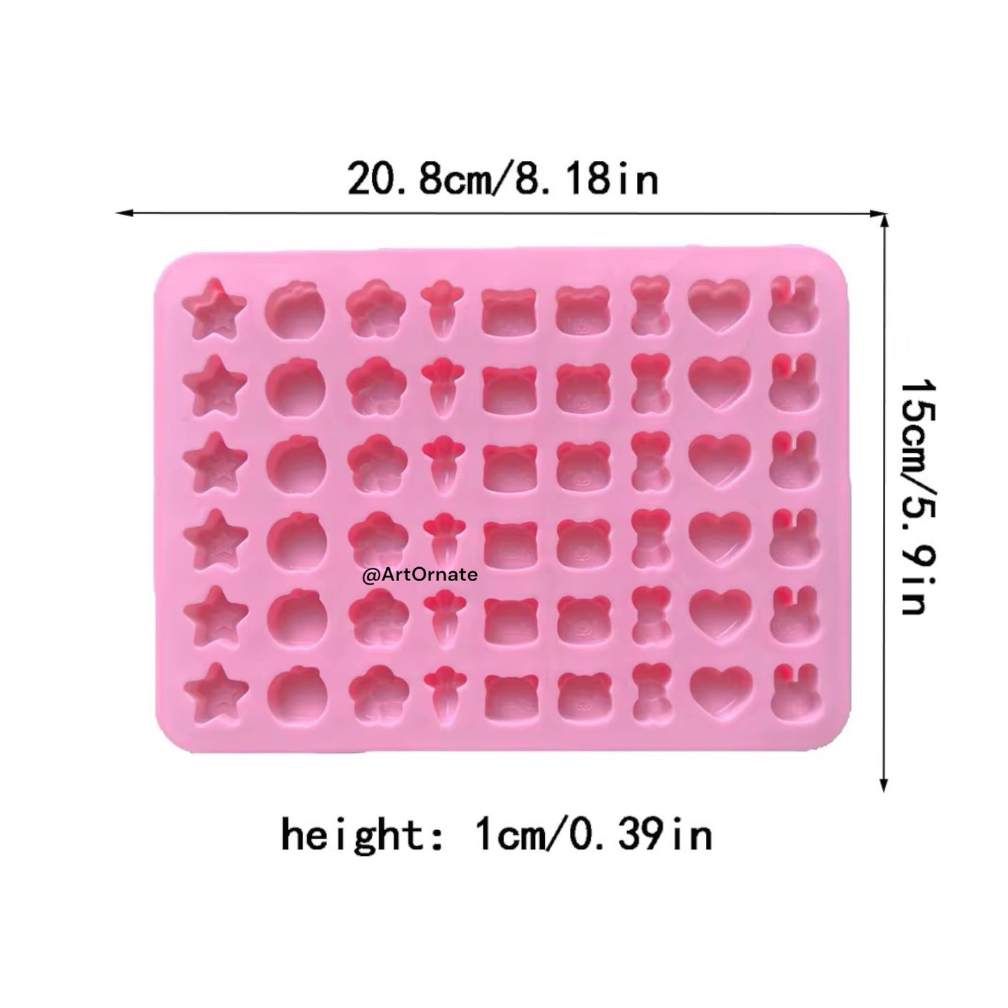 54 Cavity Mix Silicone Mould (ACM033)