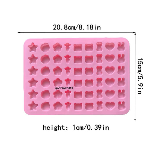 54 Cavity Mix Silicone Mould (ACM033)
