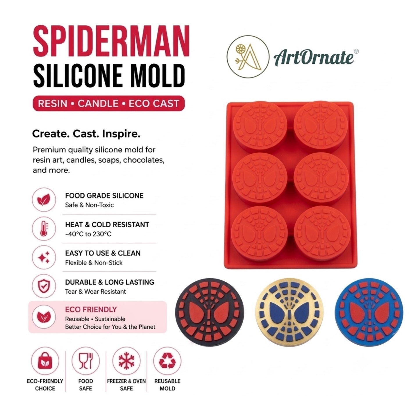 Spiderman Silicone Mould