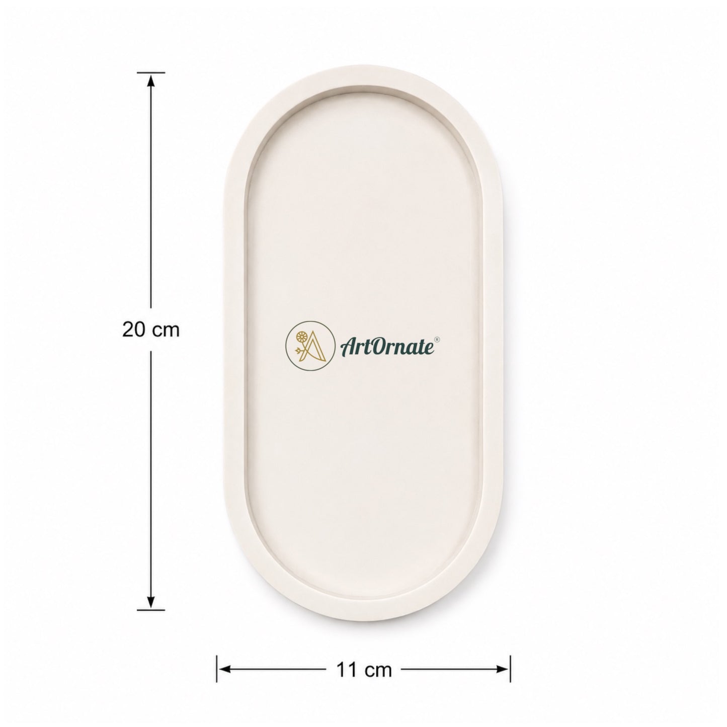 Oval Concrete Tray
