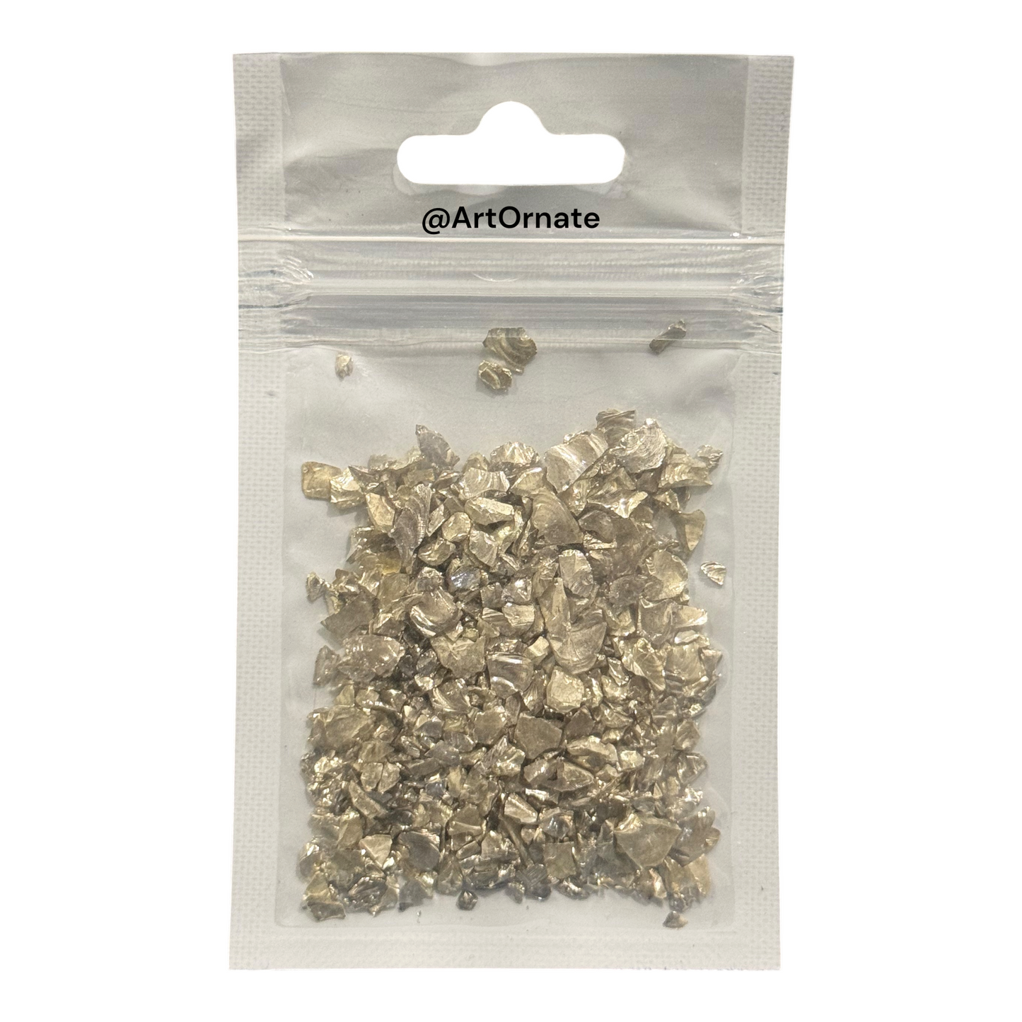 Silver Metallic Glass Granules (GRM003)