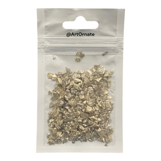 Silver Metallic Glass Granules (GRM003)