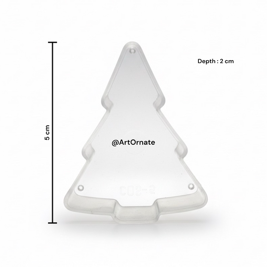 Transparent Polycarbonate Christmas Tree Tealight Candle Cup – Durable & Heat Resistant for Candle Making
