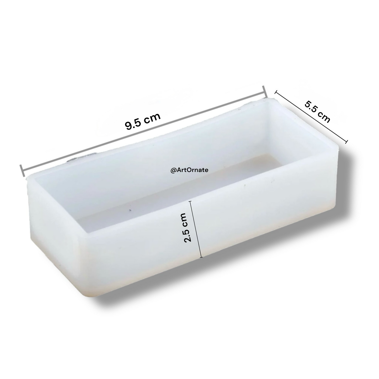 Rectangular cube resin flower preservation silicone mould for clear epoxy casting in India, Mumbai
