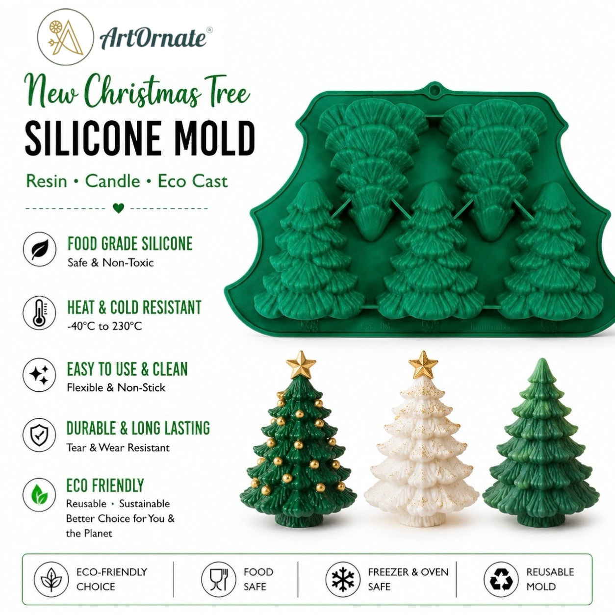 New Christmas Tree Silicone Mould