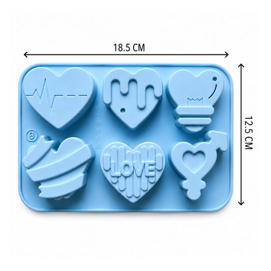 Love Heart Silicone Mould