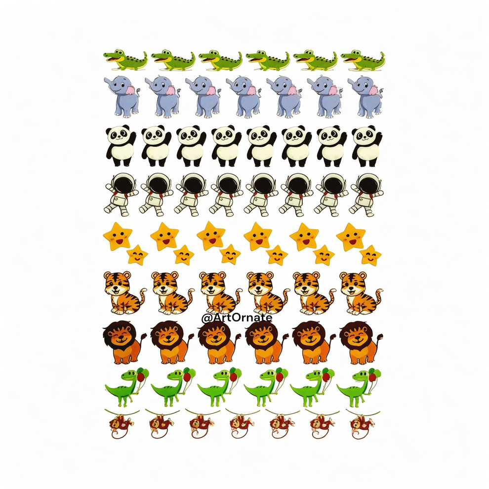 Animal Rakhi UV DTF Sticker (UV003) – ArtOrnate