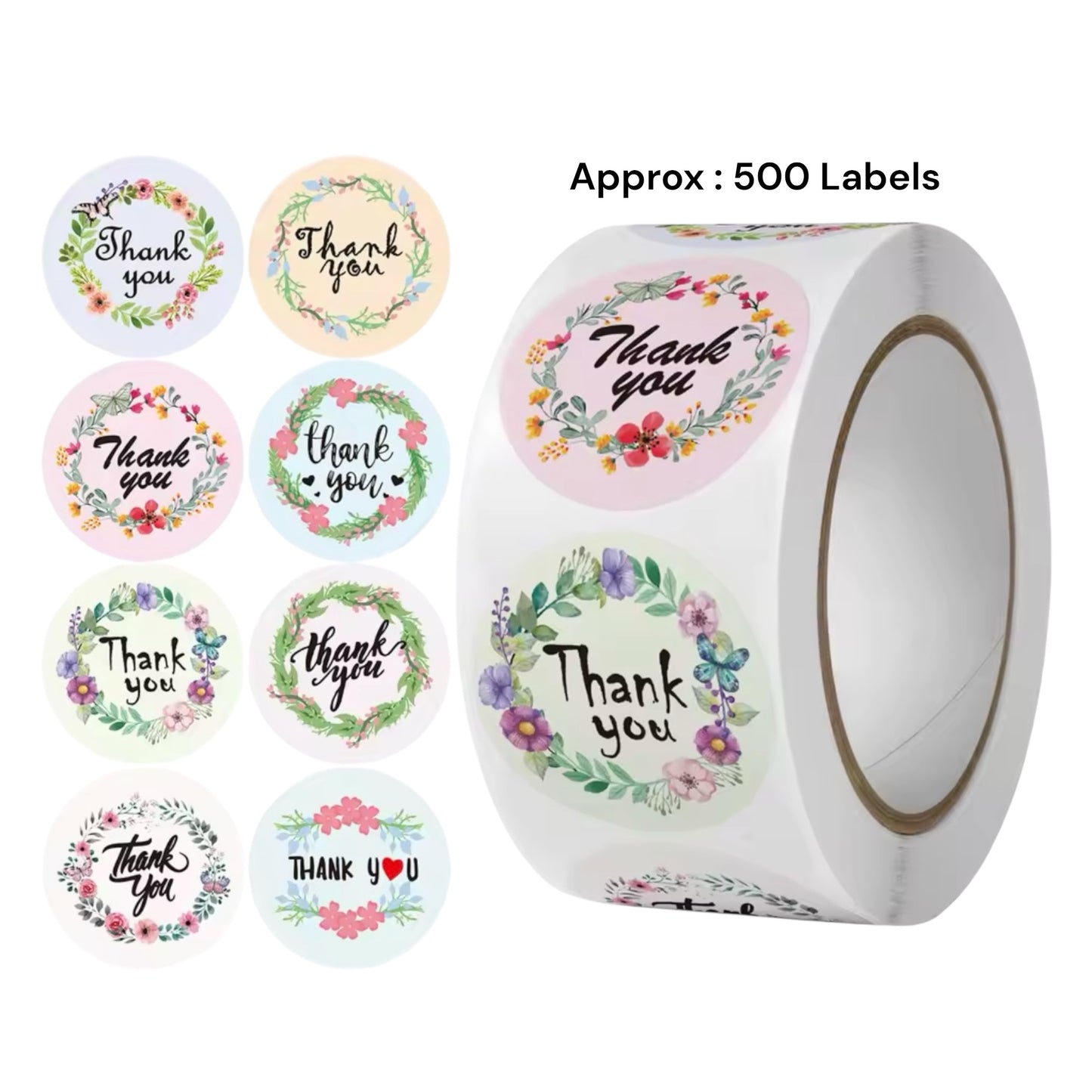 Cute thank you stickers for candle makers in Indore India candle supply packaging