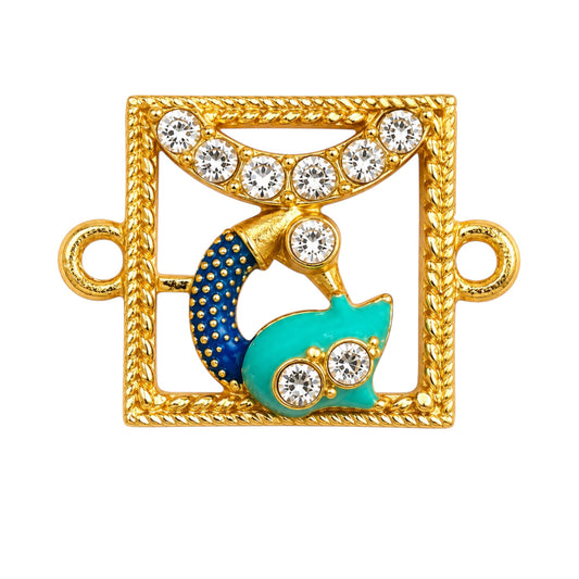 Peacock Metal Charm (MC034)