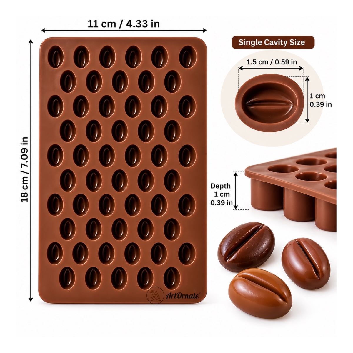 Coffee Beans Candle Silicone Mould