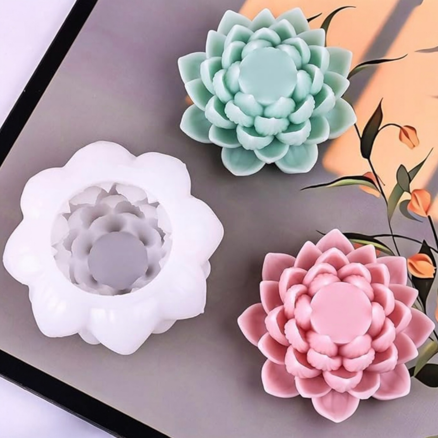 Lotus Candle Silicone Mould (103128)