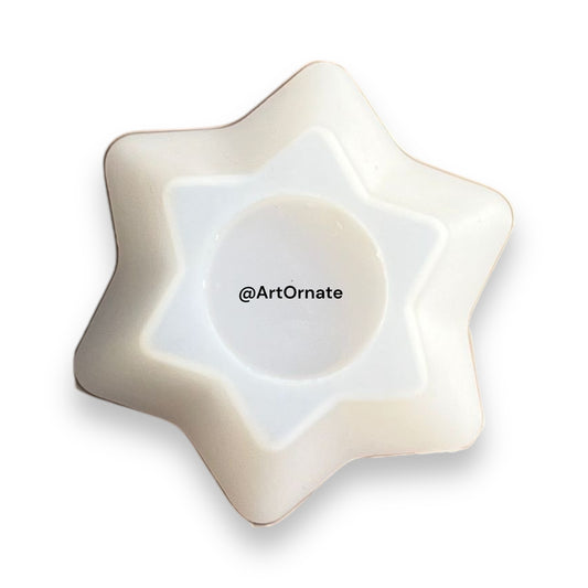 New Star Tea Light Candle Holder Silicone Mould