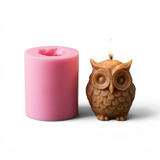 3D Owl Silicone Mould (43455)