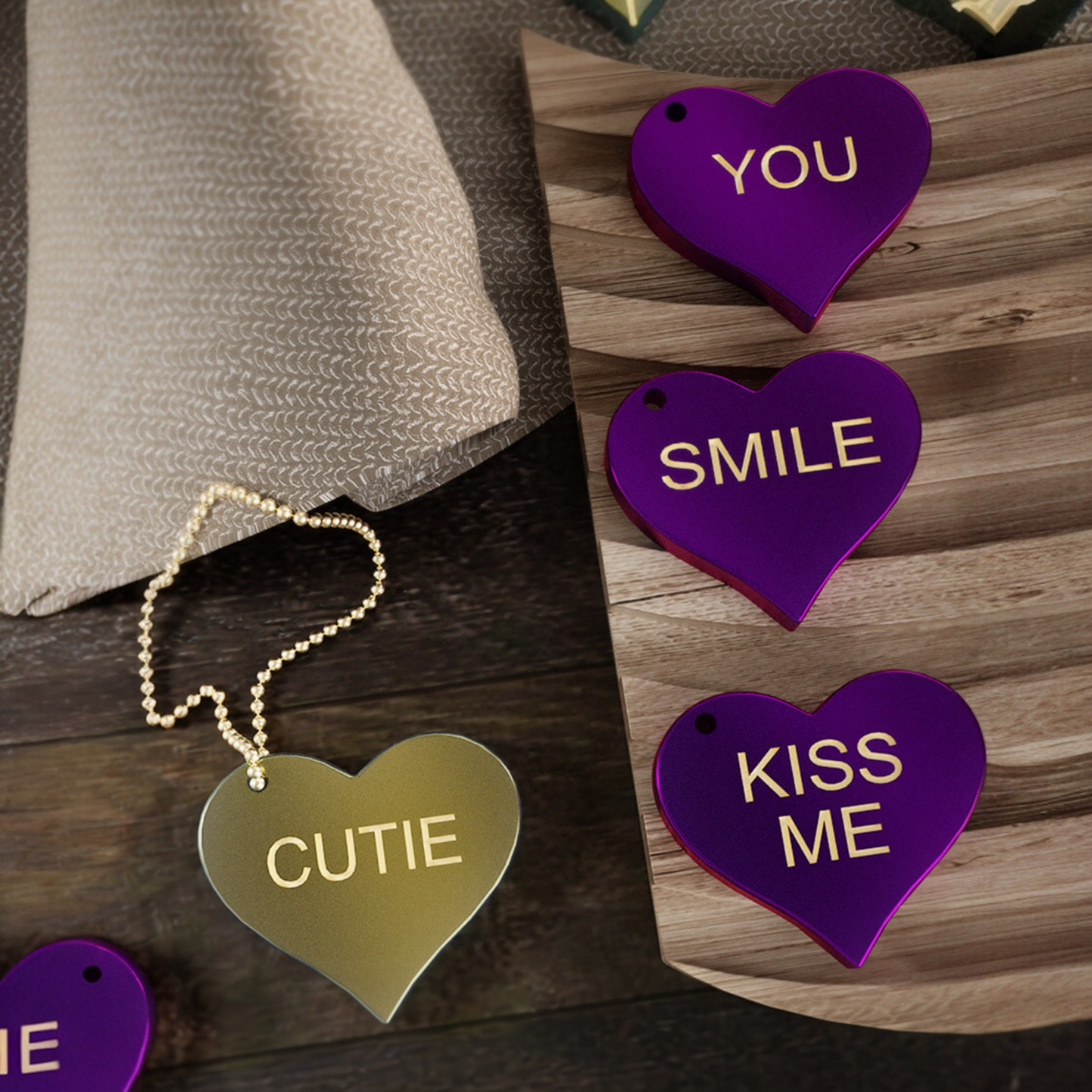 Heart Love Message Silicone Mould