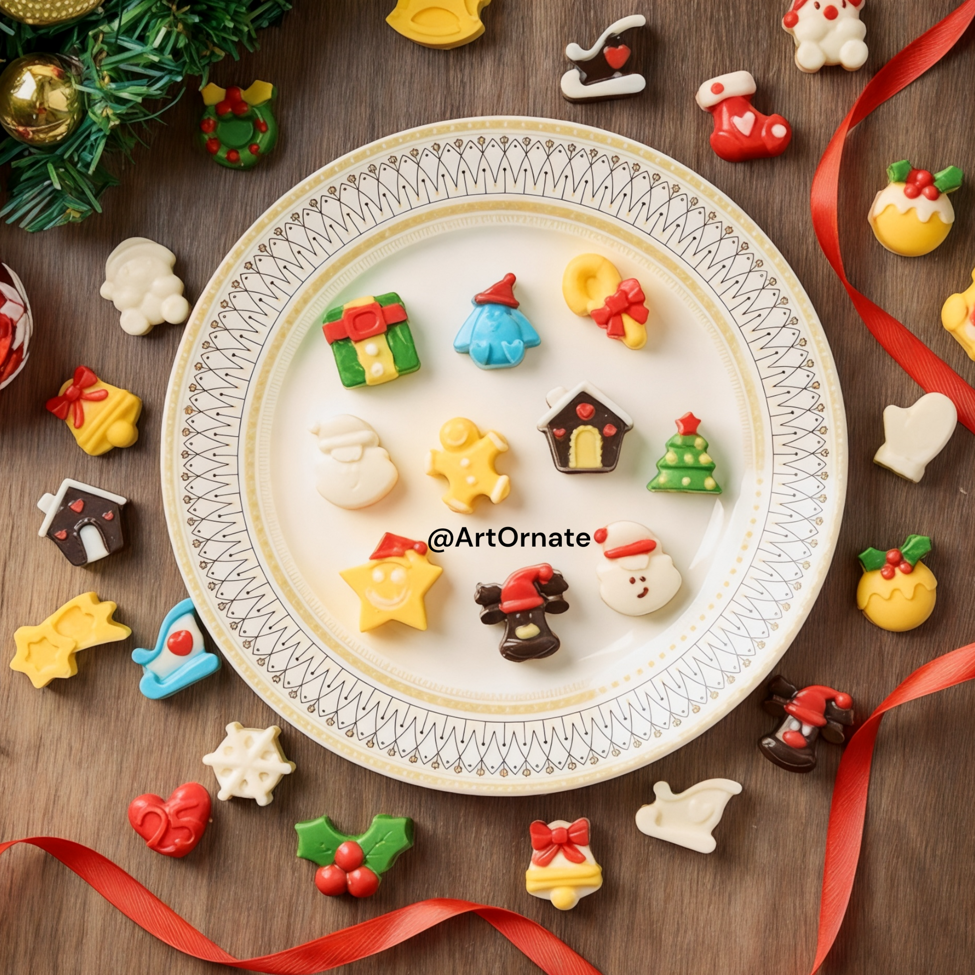 Festive Santa and tree mould for candle makers in Bangalore, Delhi, Mumbai
