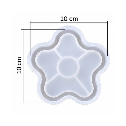 Flower Coaster with Boundary Silicone Mould