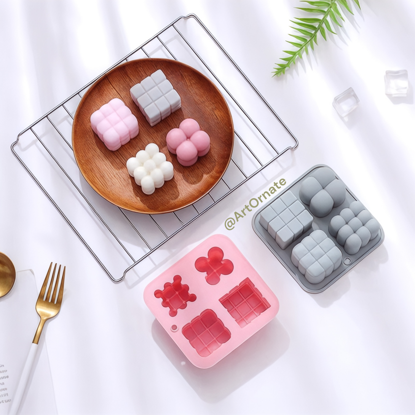 4 Different Cavity Bubble Candle Mould (ACM031)
