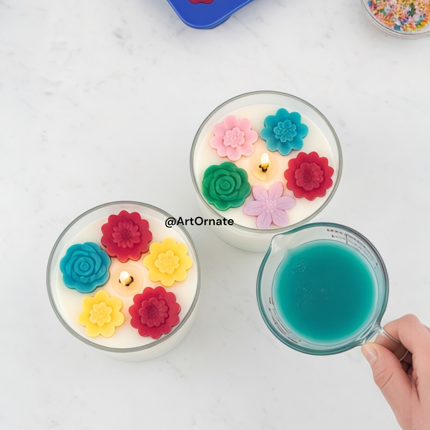 Non-stick reusable candle moulds for designer candles – ArtOrnate India collection