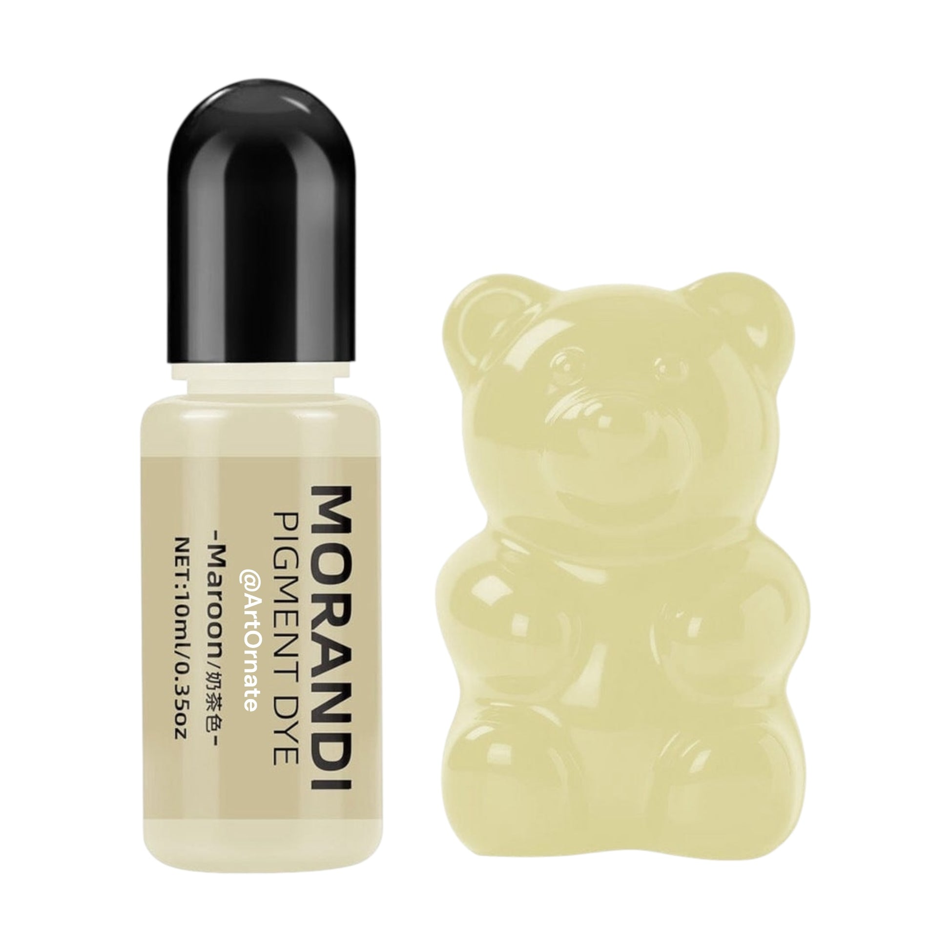 Morandi maroon opaque resin pigment dye for epoxy and UV resin, perfect for resin jewellery, coasters, trays, keychains, and creative DIY resin art projects in India