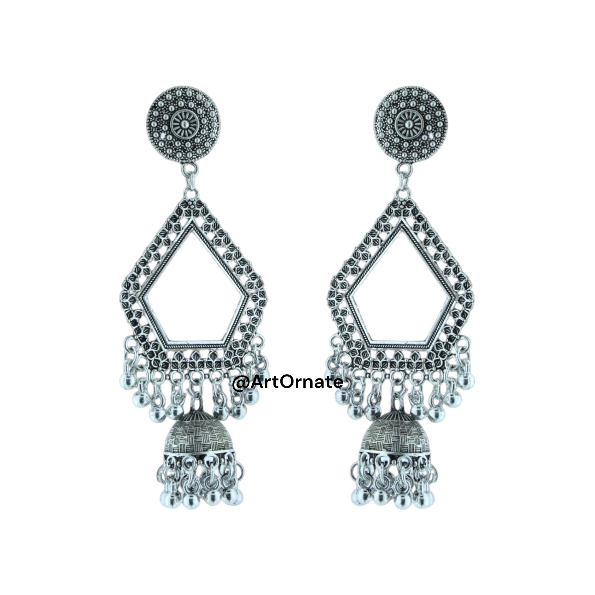 Resin jewelry making Jhumka base — handcrafted resin earring bezel by ArtOrnate India