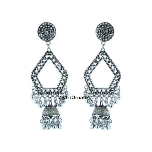 Resin jewelry making Jhumka base — handcrafted resin earring bezel by ArtOrnate India