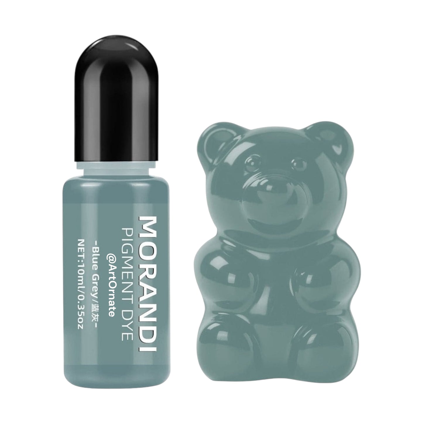 Blue grey Morandi liquid pigment for epoxy and UV resin, delivering smooth opaque colour for resin coasters, trays, jewellery making, and casting art in India