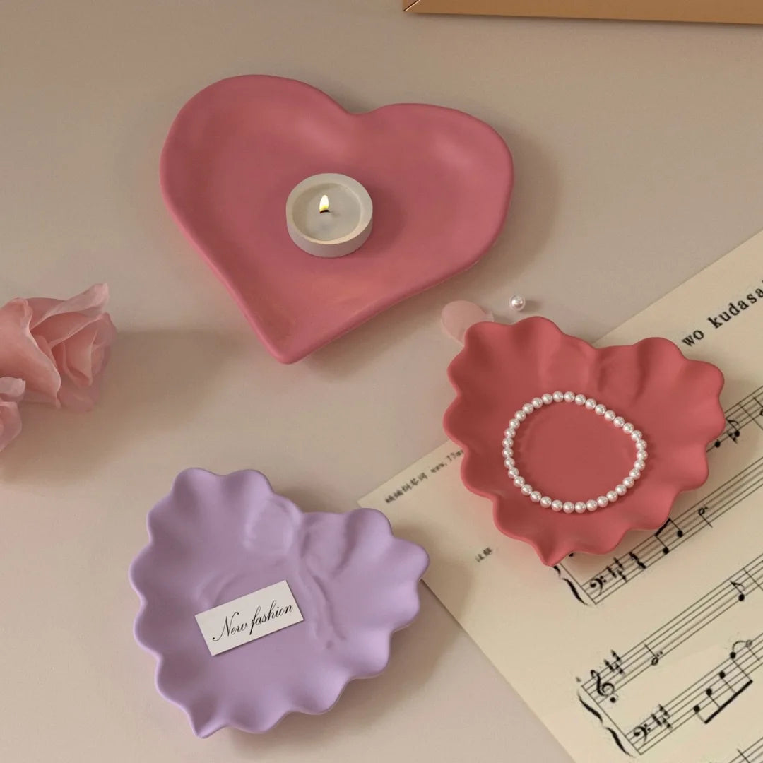 Premium heart waves tray mould for resin and cement use, smooth finish silicone mould for handmade trays in India