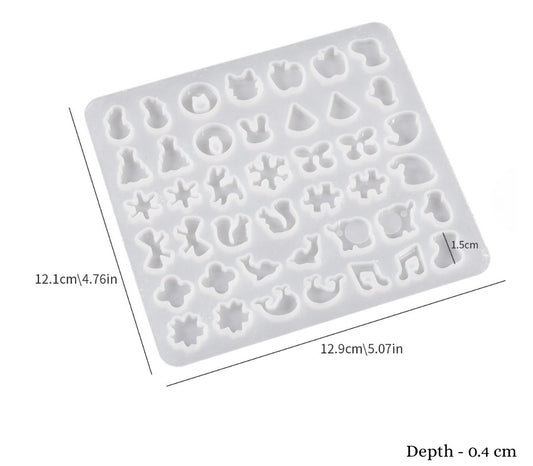 Mini earrings silicone mould for resin art and DIY jewelry making – high-quality flexible silicone mould for small earring designs – available online in India