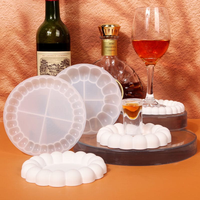 8 inch Round Bubble Trinket Tray Silicone Mould