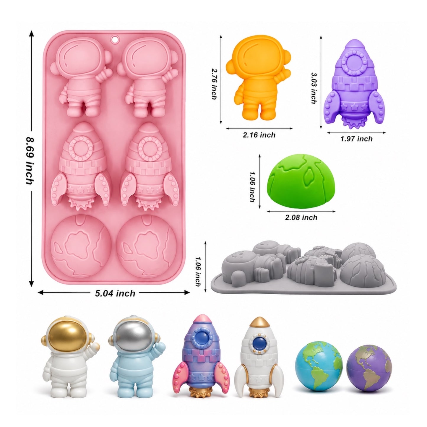 Astronaut Earth Silicone Mould