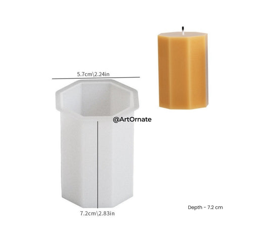Octagon Pillar Candle Silicone Mould