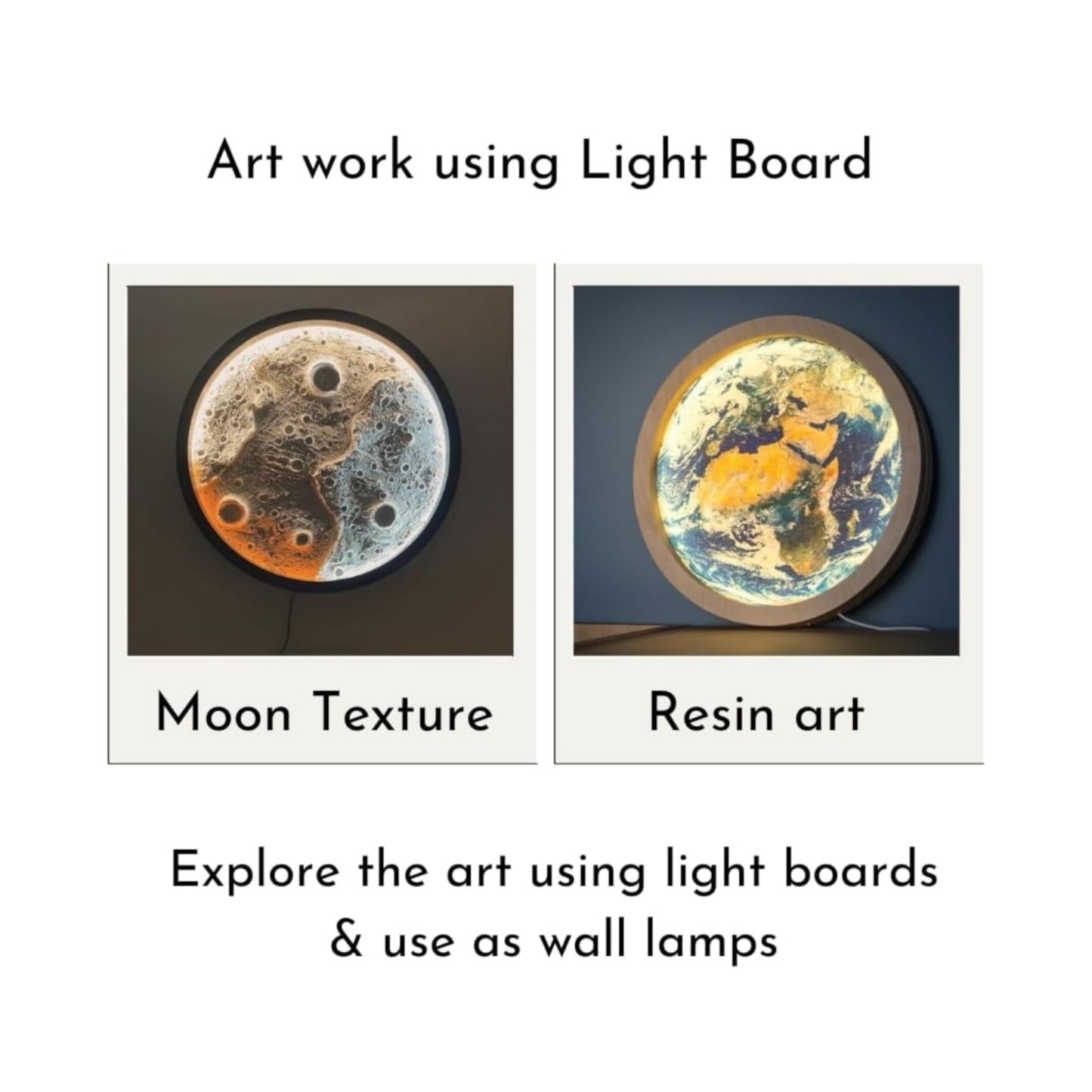 12 Inch LED Moon Frame