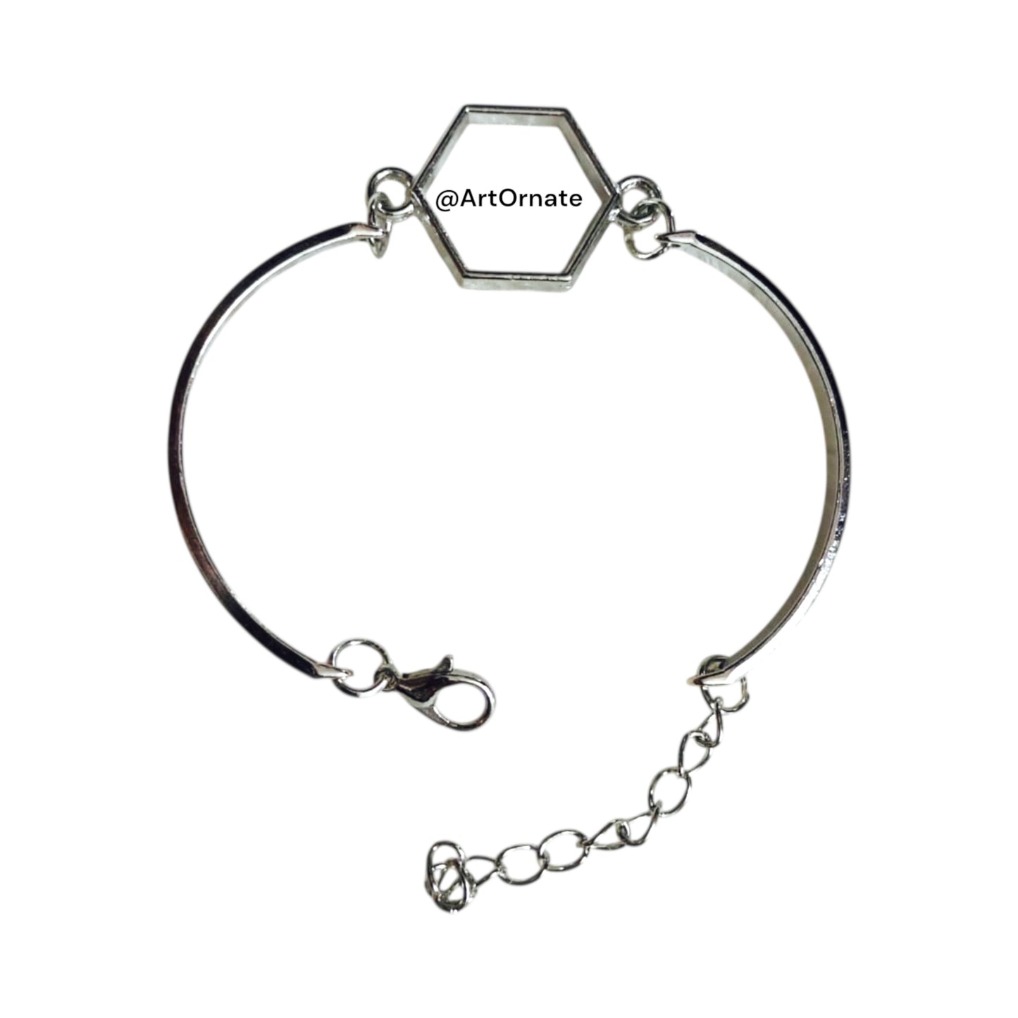 Resin Art Hexagon Bracelet