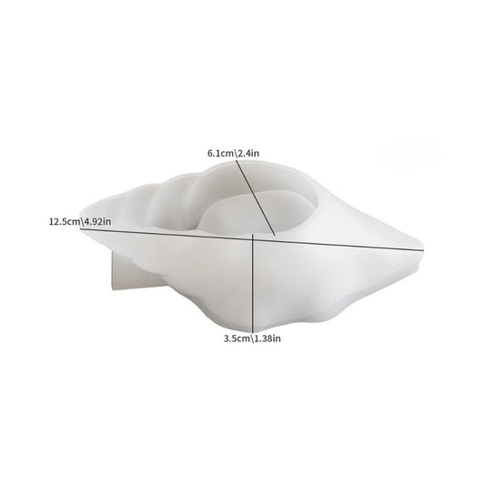 Divine spiral conch silicone mould for resin art, candle making and eco cast concrete decor mould India Ahmedabad resin supplies
