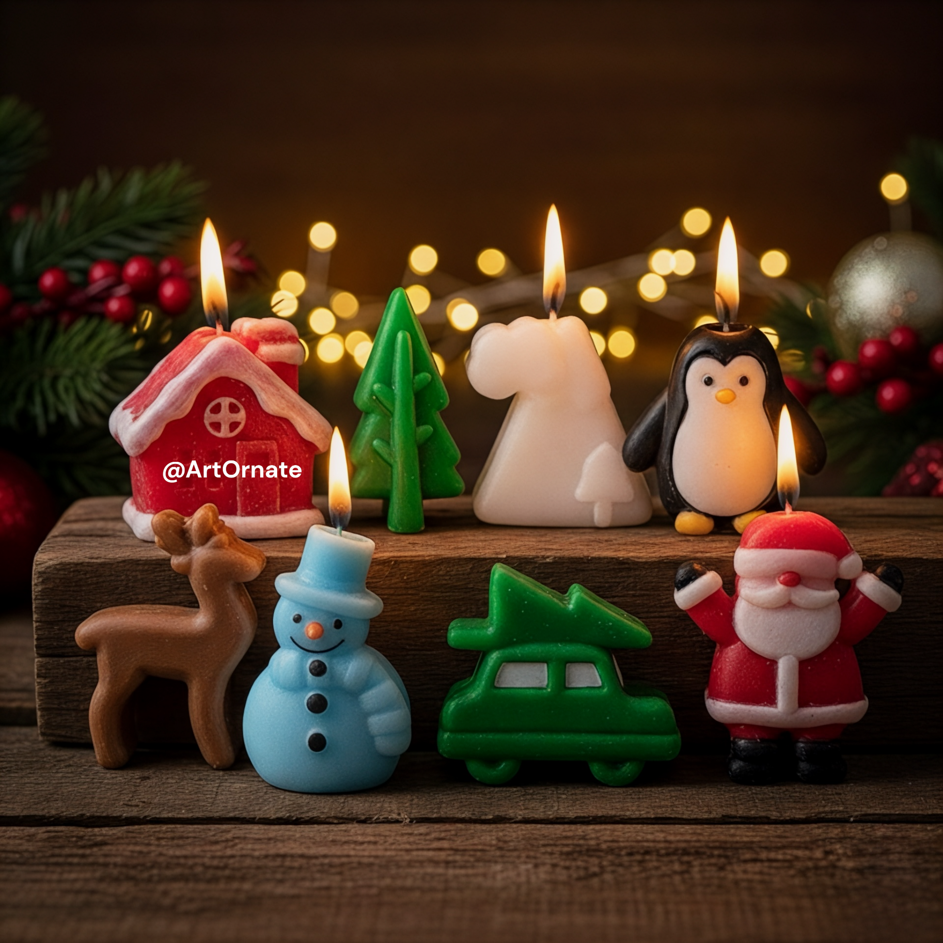 Candle mould for Christmas party decor – ArtOrnate Pan India delivery