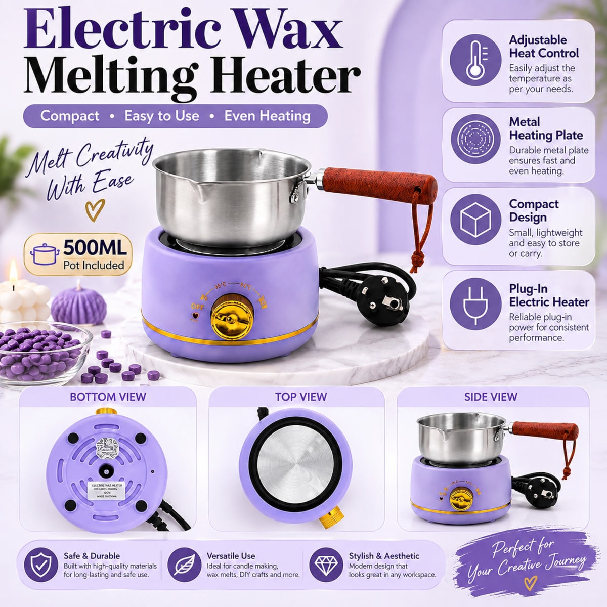 Electric Wax Melting Heater