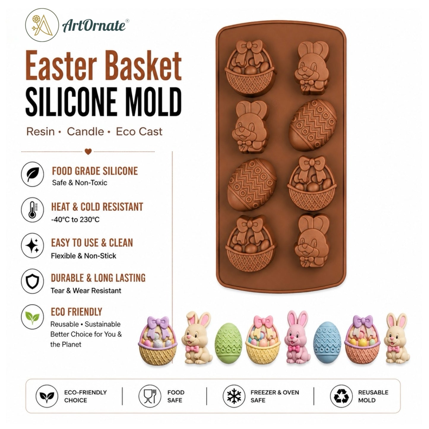 Easter Basket Silicone Mould