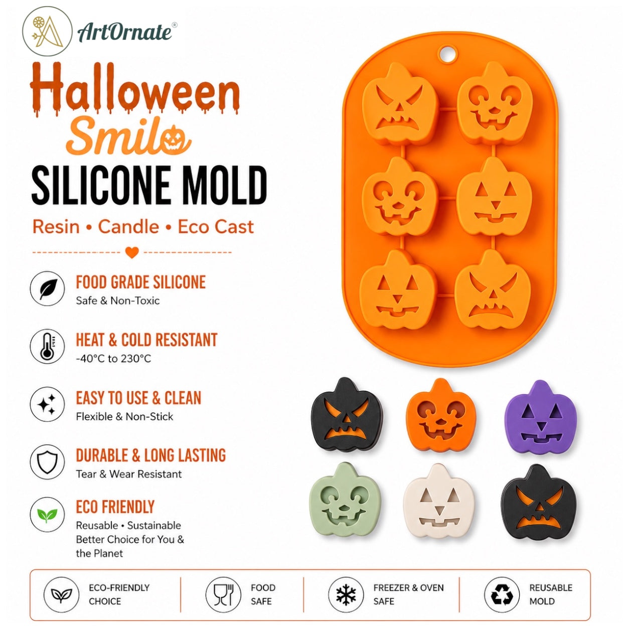 Halloween Smile Silicone Mould