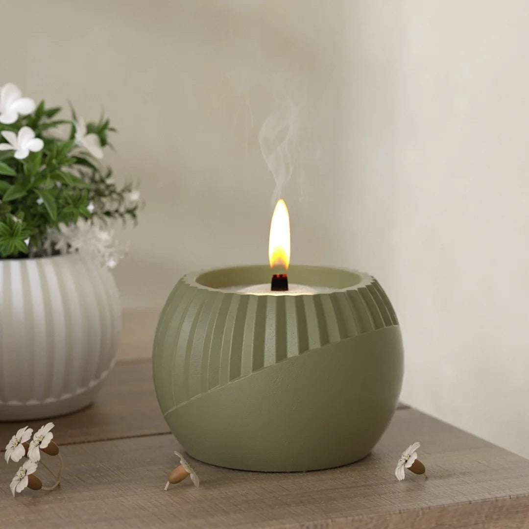 Buy stripped storage pot silicone mold for concrete planters and resin organizers online in India.