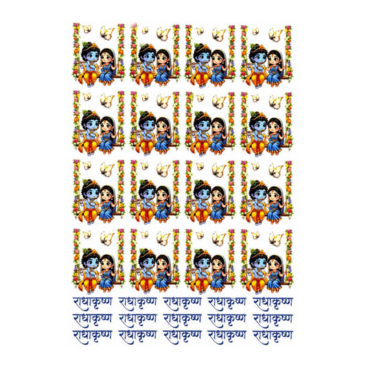 Radha Krishna UV DTF Sticker (UV096)