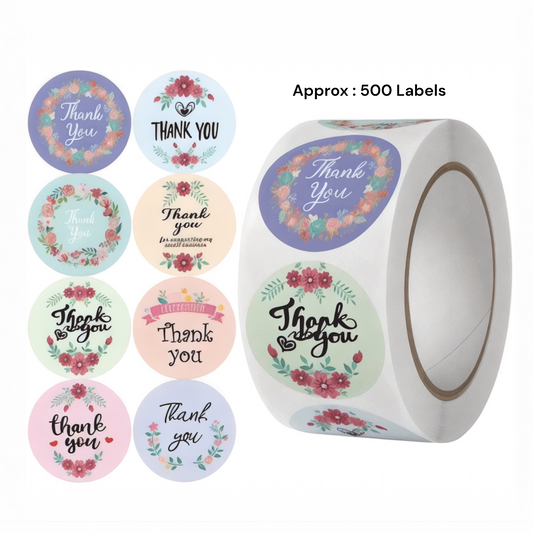 Branding thank you stickers for resin creators in Ahmedabad Gujarat India art supplies