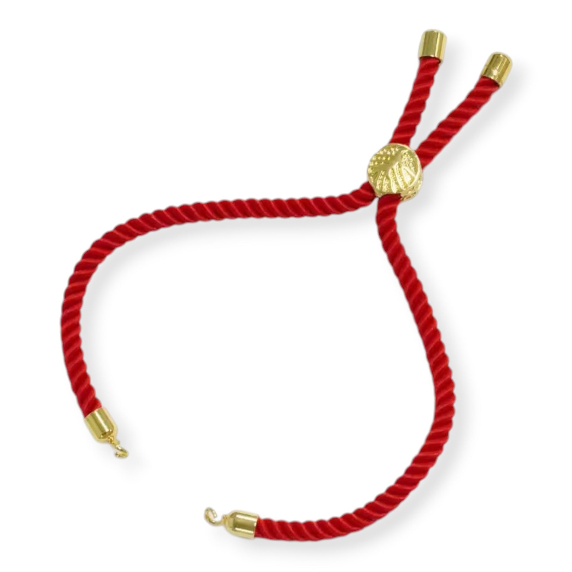 Artisan-made resin Rakhi bracelet with preserved flower petals and an adjustable gold-plated thread.