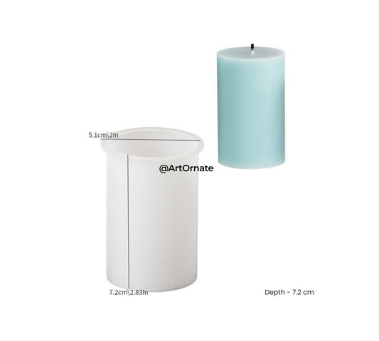 Cylindrical Pillar Candle Silicone Mould