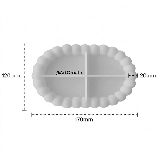 Oval Bubble Trinket Tray Mould