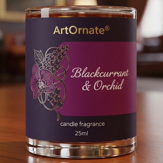 Blackcurrant & Orchid Candle Fragrance Oil - Premium Aroma for Candle Making
