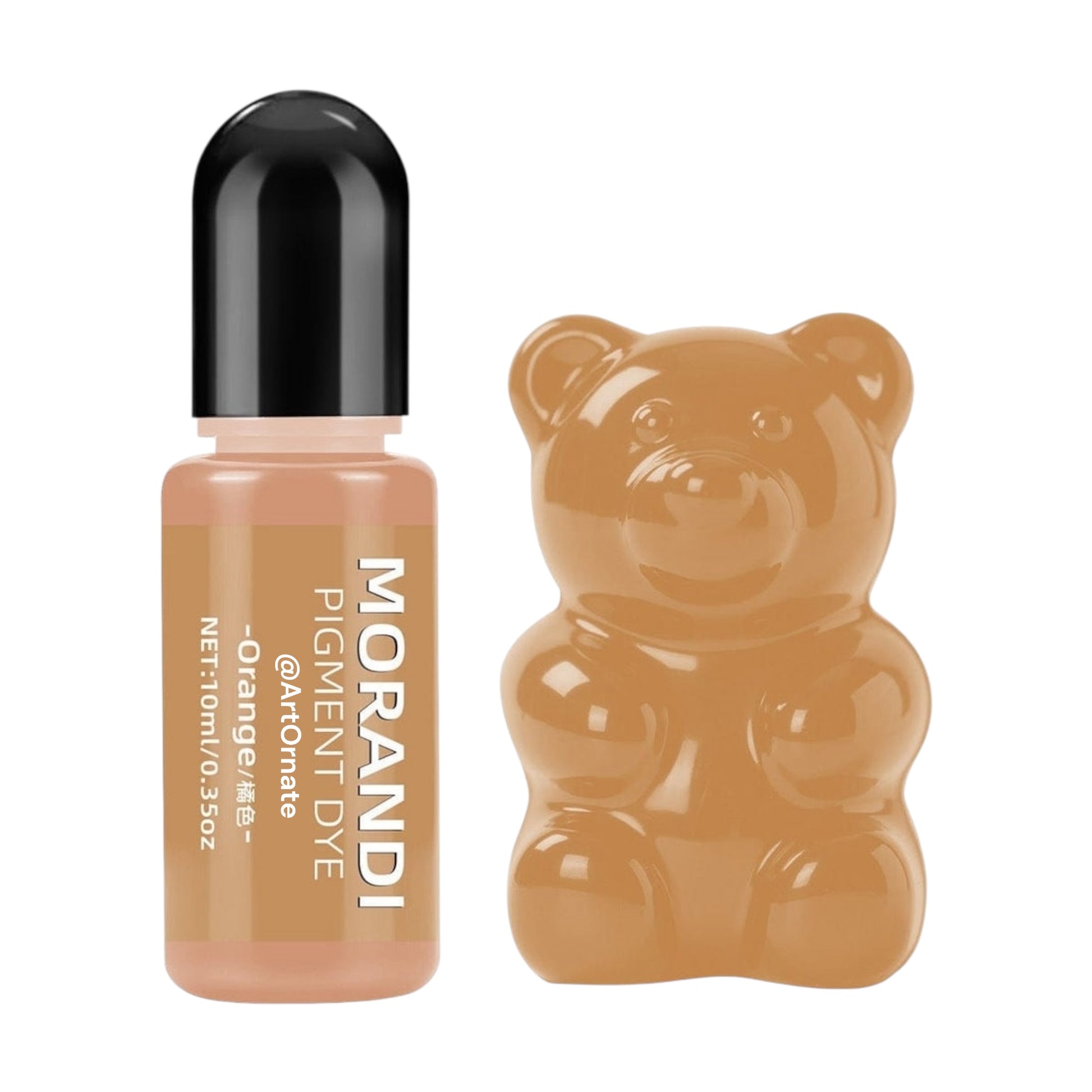 Morandi orange opaque resin pigment dye for epoxy and UV resin, perfect for resin jewellery, coasters, keychains, trays, and creative DIY resin art projects in India