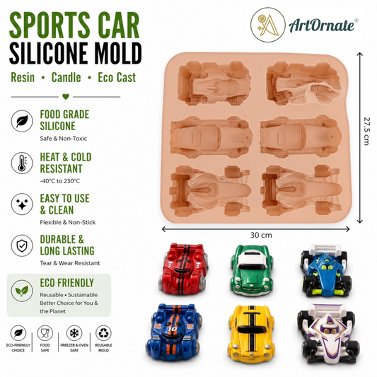 Sports Car Vehicle Silicone Mould
