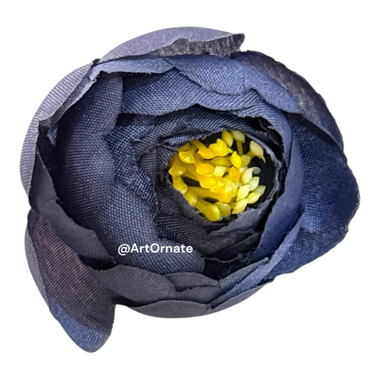 Navy Blue Peony Artificial Flower