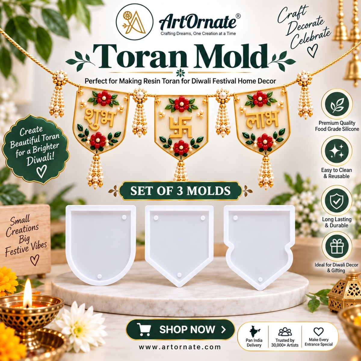 Resin Toran Silicone Mould