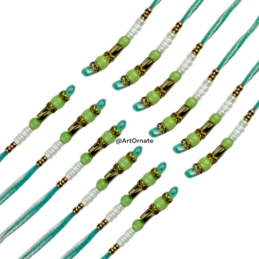 Premium Resin Rakhi Threads - Essential for Resin Artists  (6 Pair : J)